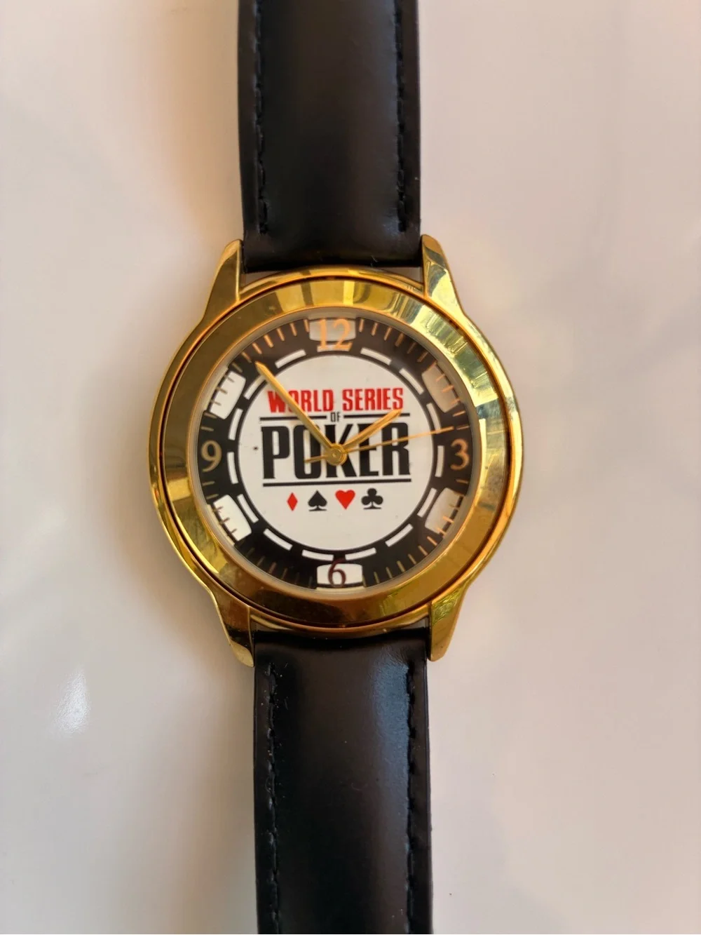 WORLD SERIES OF POKER HARRAHS RIO JULES JURGENSEN WATCH NIB LIMITED EDITION FLIP